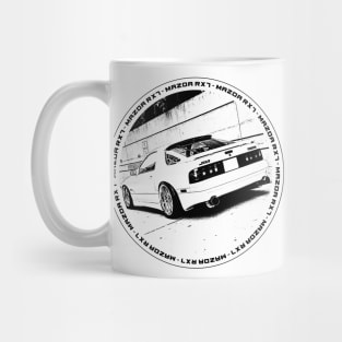 MAZDA RX-7 FC Black 'N White 4 Mug